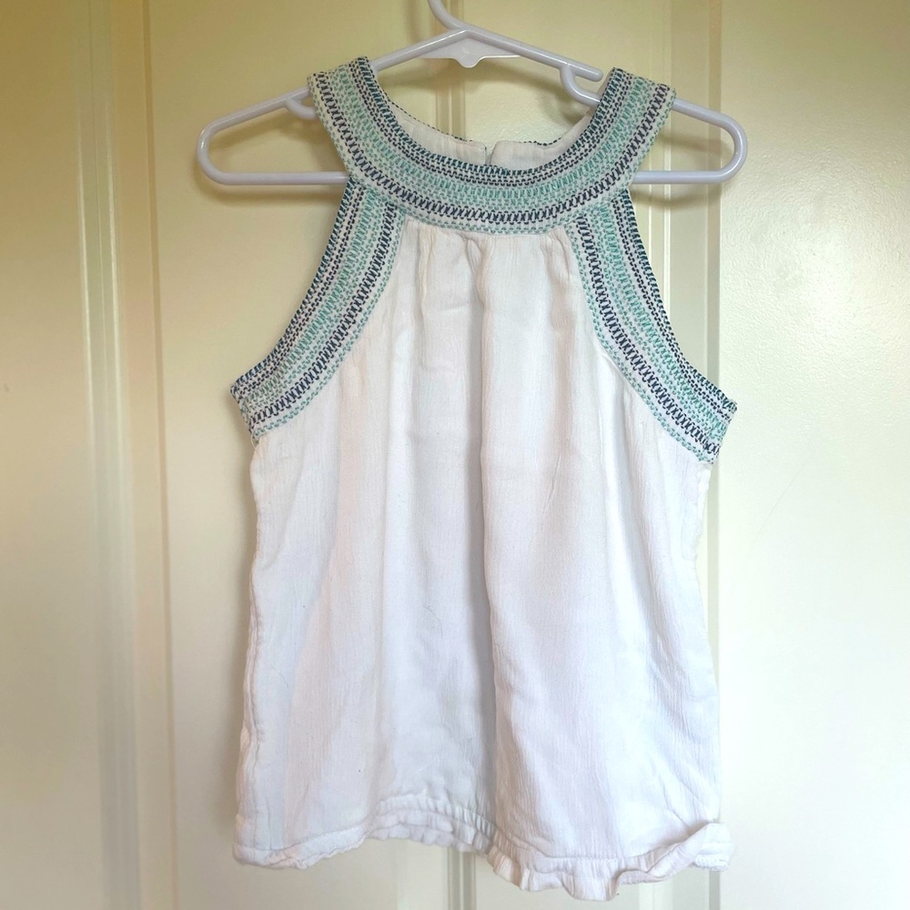 abercrombie kids embroidered tank top size 7/8